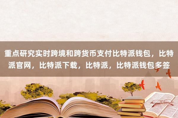 重点研究实时跨境和跨货币支付比特派钱包，比特派官网，比特派下载，比特派，比特派钱包多签