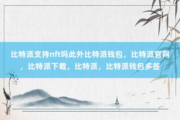 比特派支持nft吗此外比特派钱包，比特派官网，比特派下载，比特派，比特派钱包多签