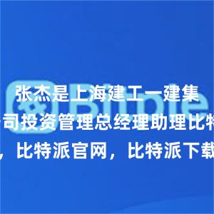 张杰是上海建工一建集团有限公司投资管理总经理助理比特派钱包，比特派官网，比特派下载，比特派，比特派钱包多签