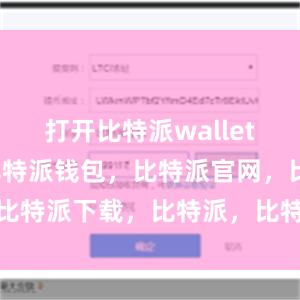 打开比特派wallet应用程序比特派钱包，比特派官网，比特派下载，比特派，比特派钱包多签