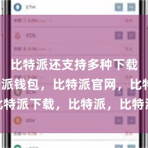 比特派还支持多种下载方式比特派钱包，比特派官网，比特派下载，比特派，比特派钱包多签